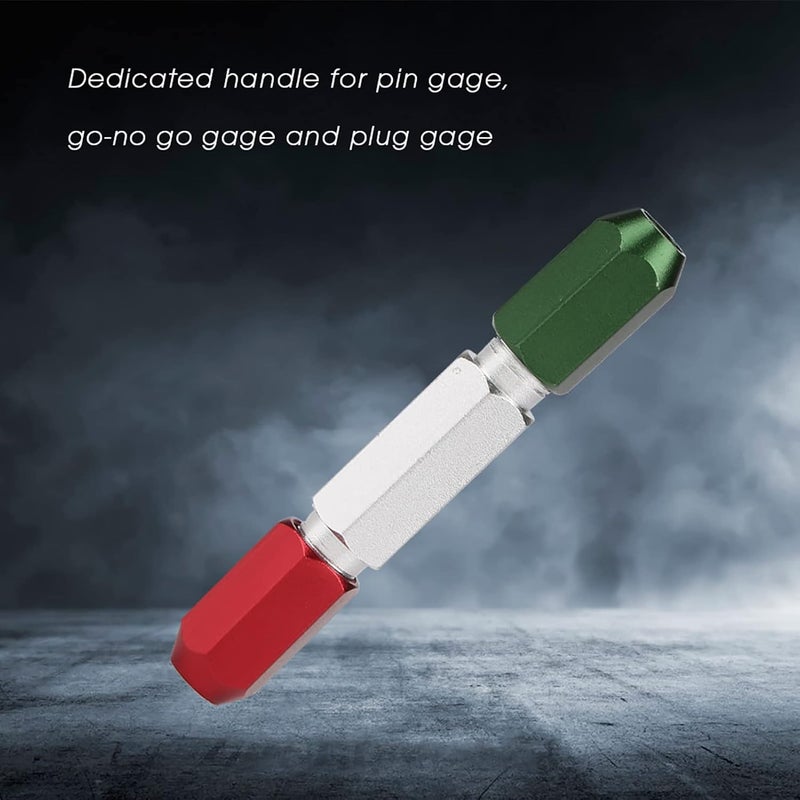 MUNEFE Double End Gage Handle, Go No Gauge Dedicated Handle Holder, Aluminum Alloy Pin Gage Handle for Ensuring Accurate Measurements for Different Industries(0.3-1mm) - Image 4